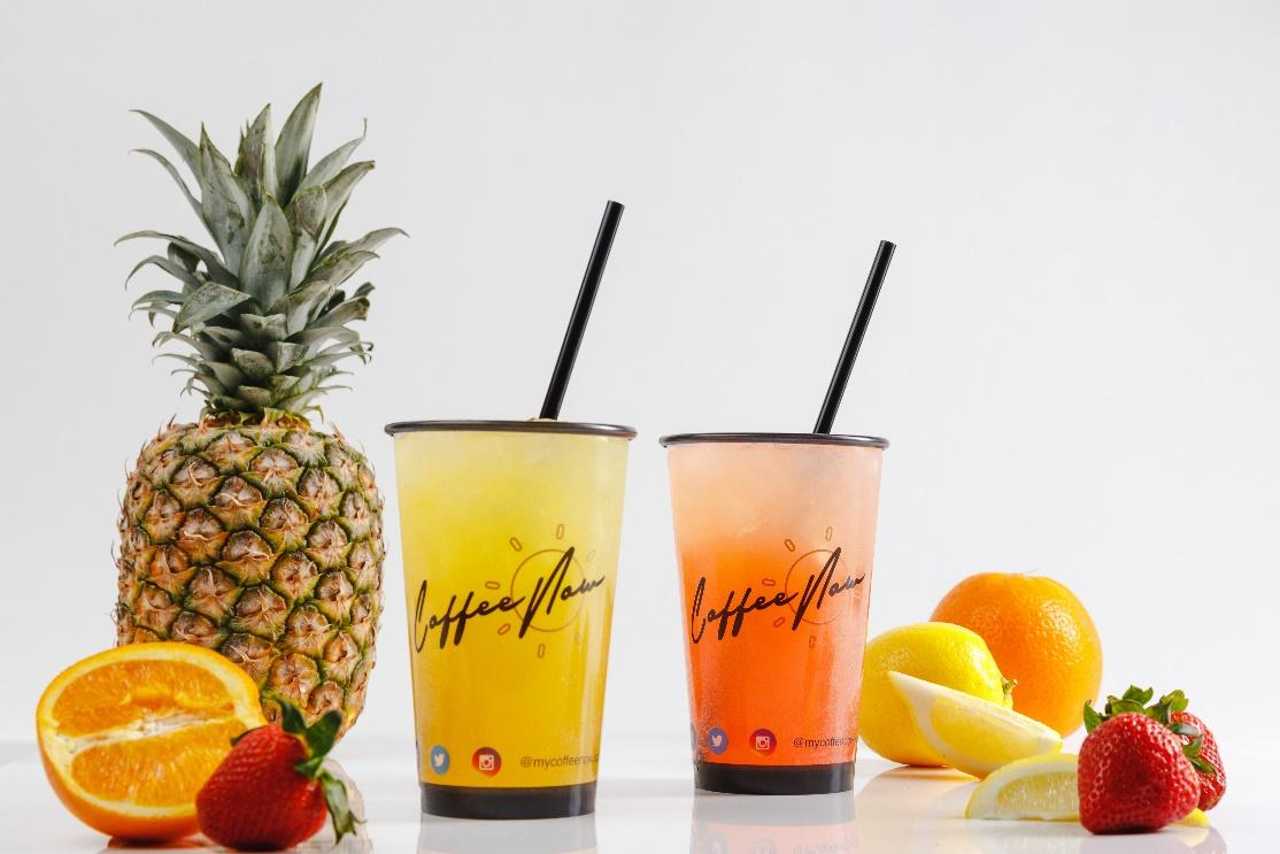 A group of fruit next to a couple of drinks Spotted Fox Digital