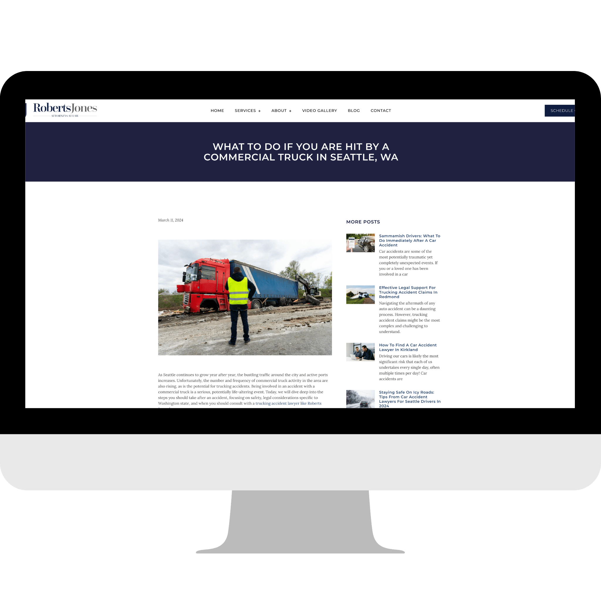 An example of Roberts Jones Law blog - strategies showcasing Google E-E-A-T on your website